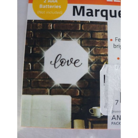 LOVE LED Light Up Marquee Hanger - Picture 2 of 5